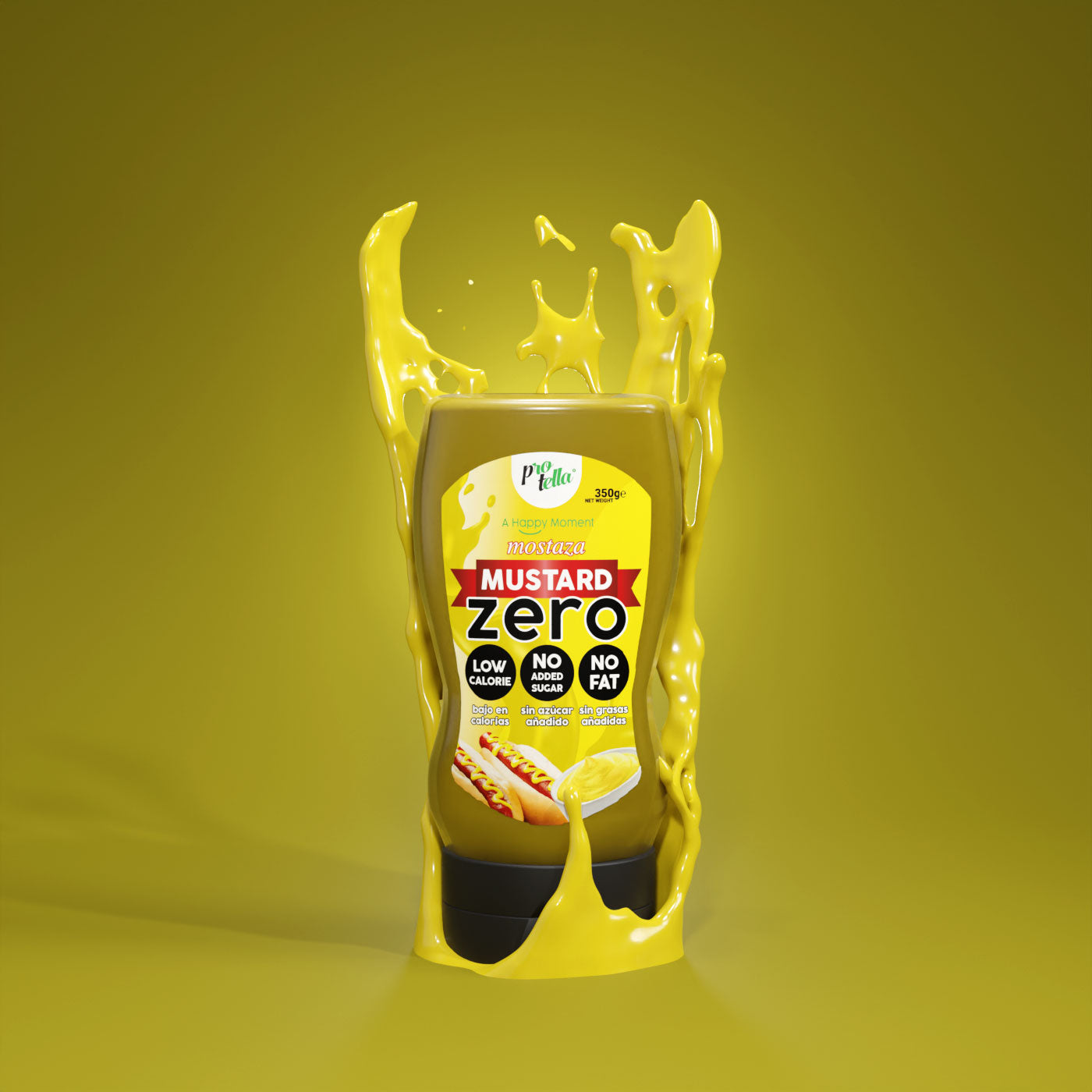 ZERO Mustard Sauce 350g Zero Healthy Sauces Protella Protella®