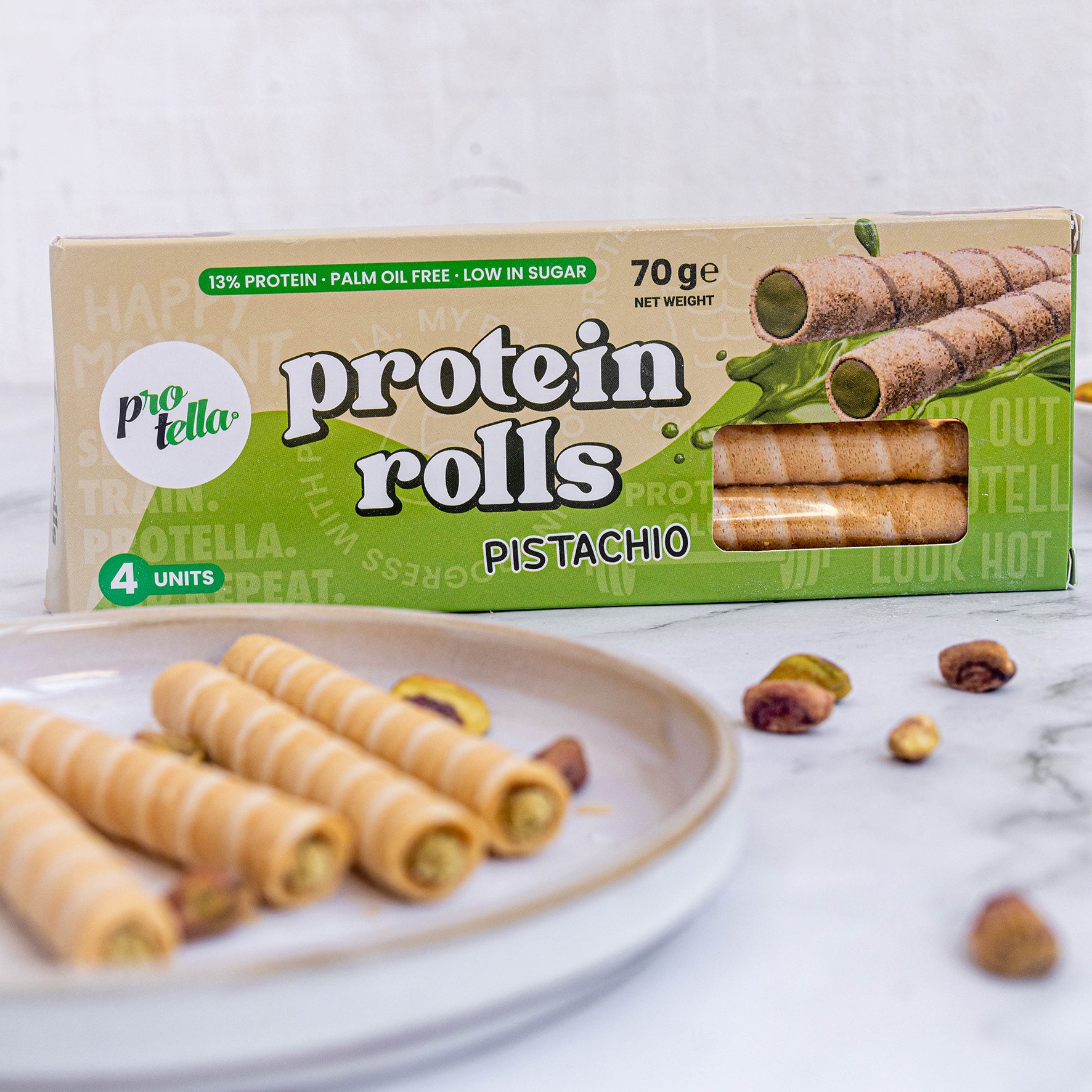 Protein Rolls Pistachio 70g