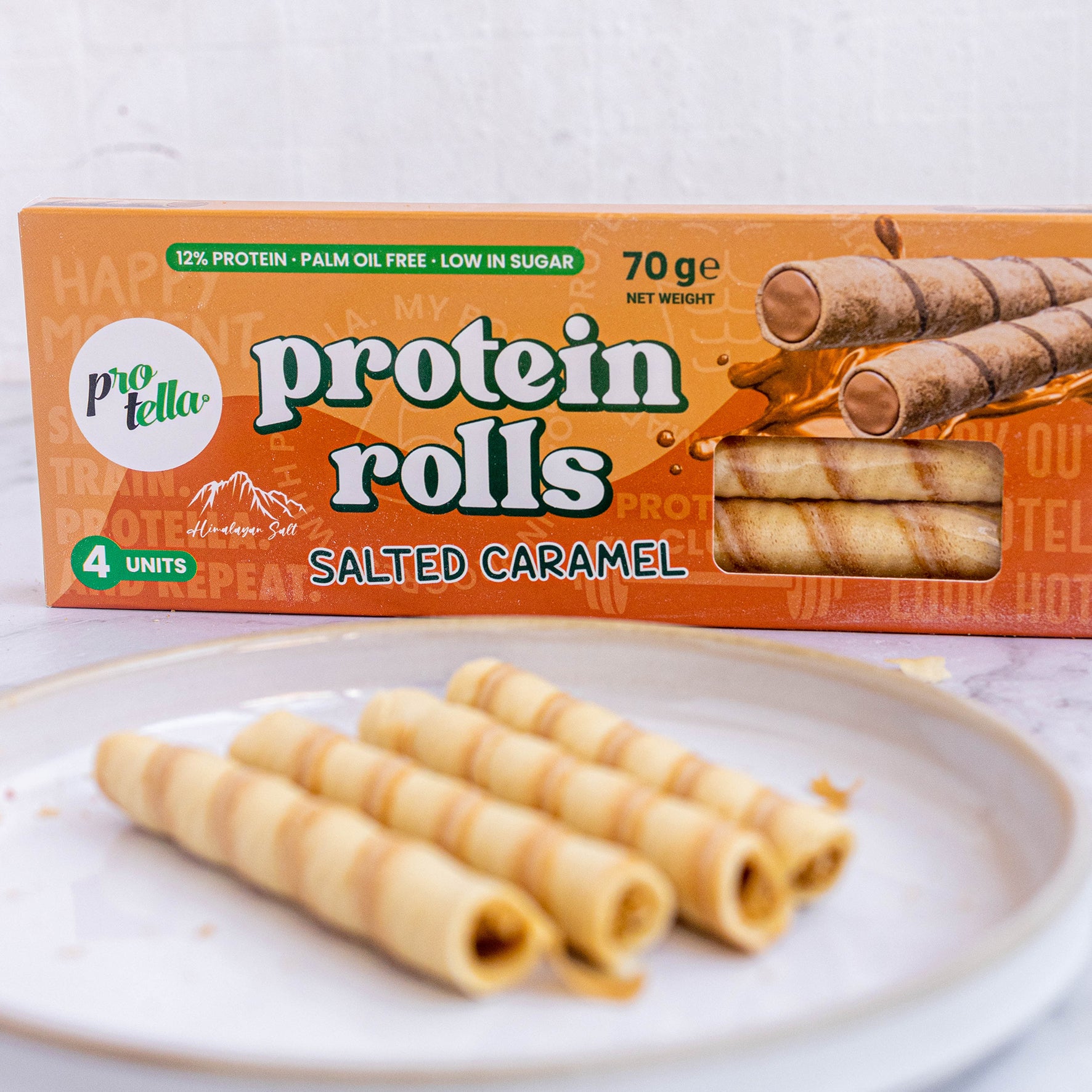 Protein Rolls Salted Caramel 70g