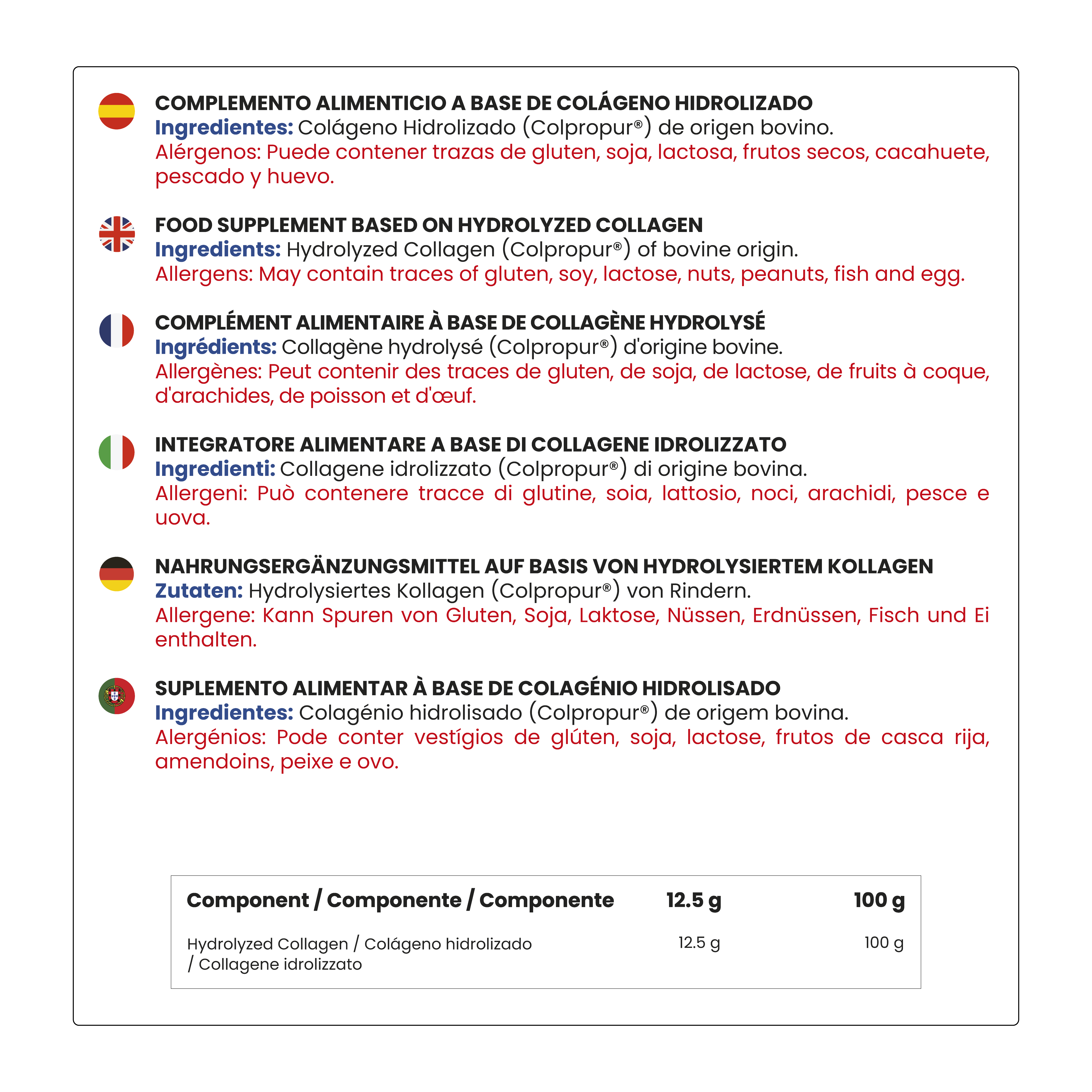 Peptan® Hydrolyzed Collagen 300g