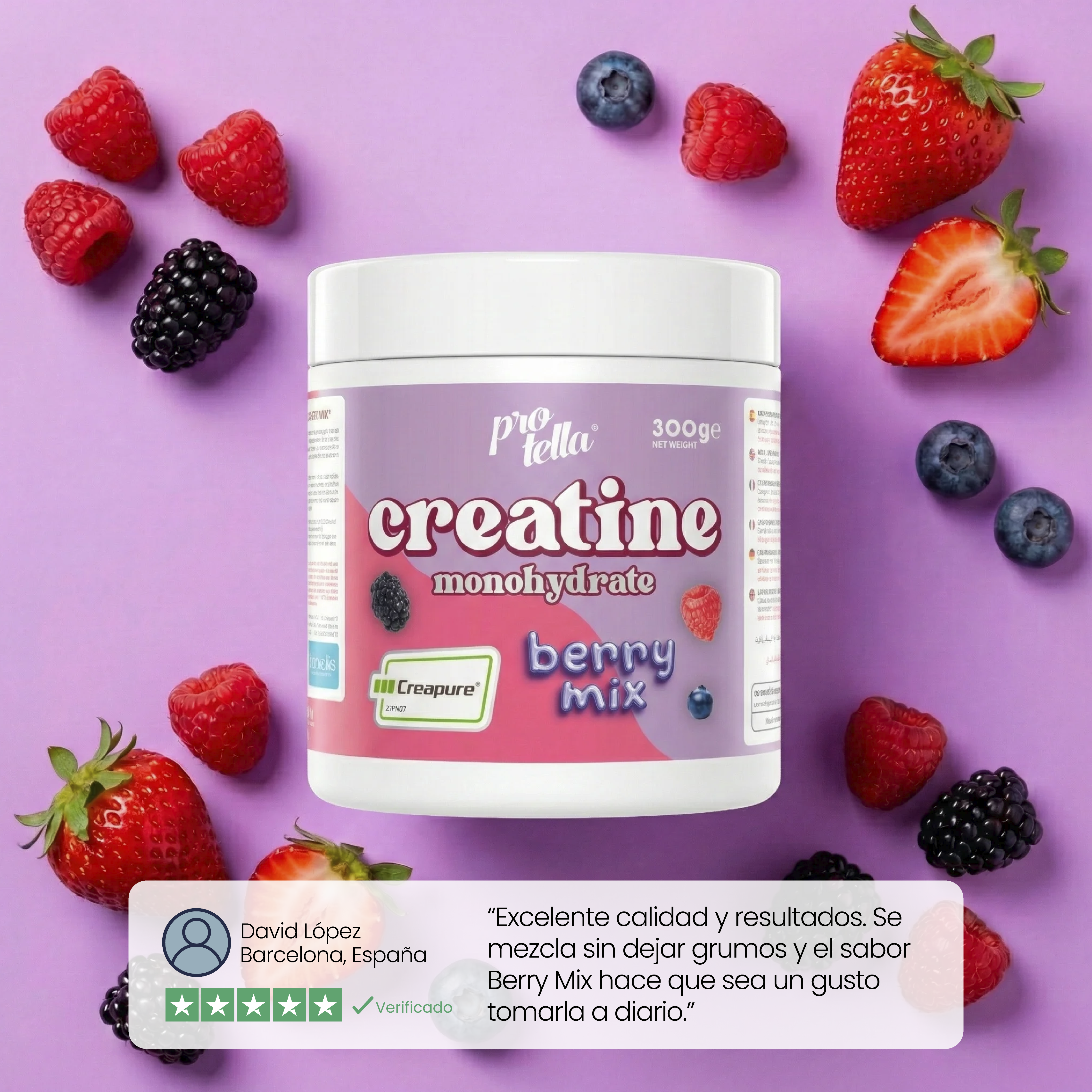 Creatina Creapure® Berry Mix 300g