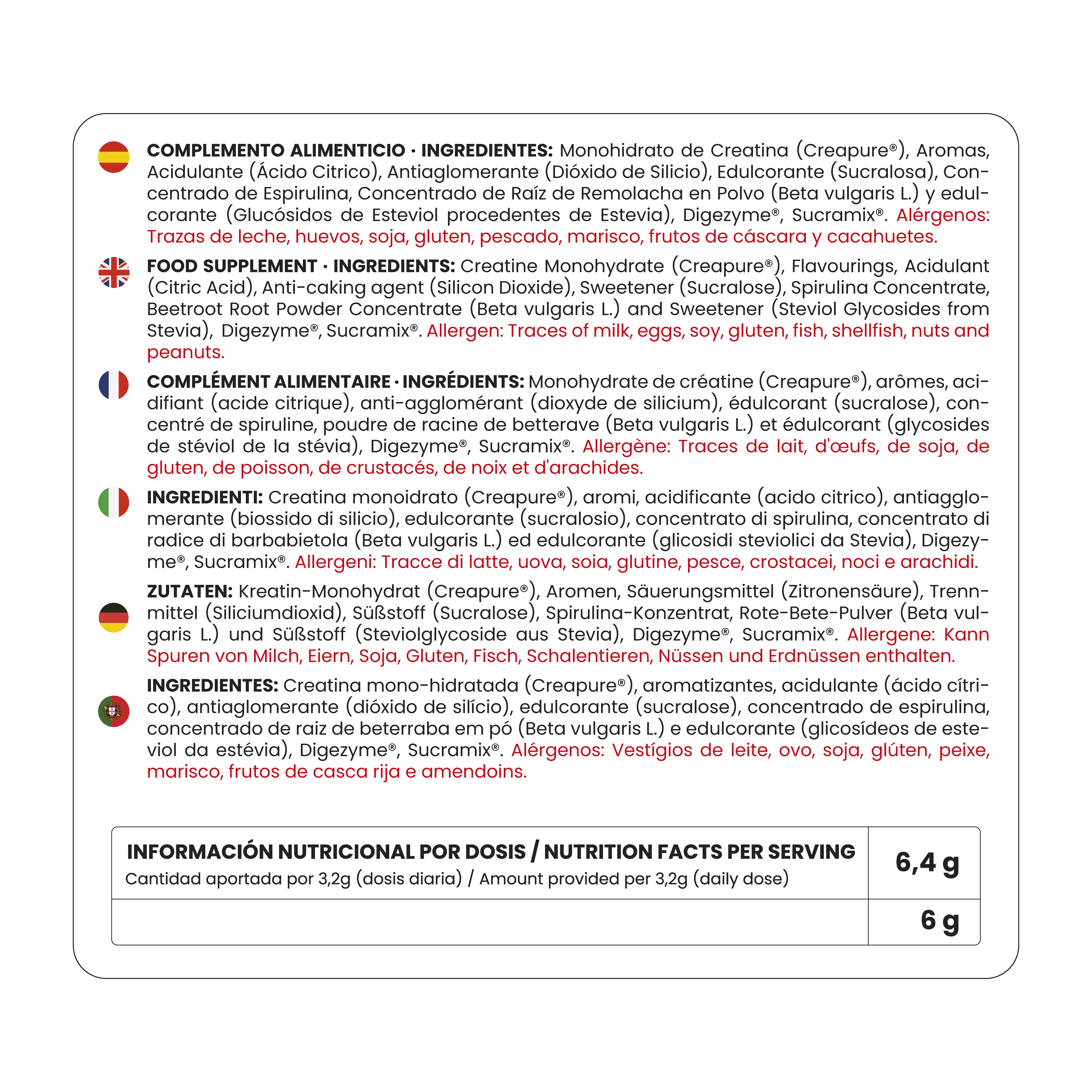 Creatina Creapure® Lollipop 300g