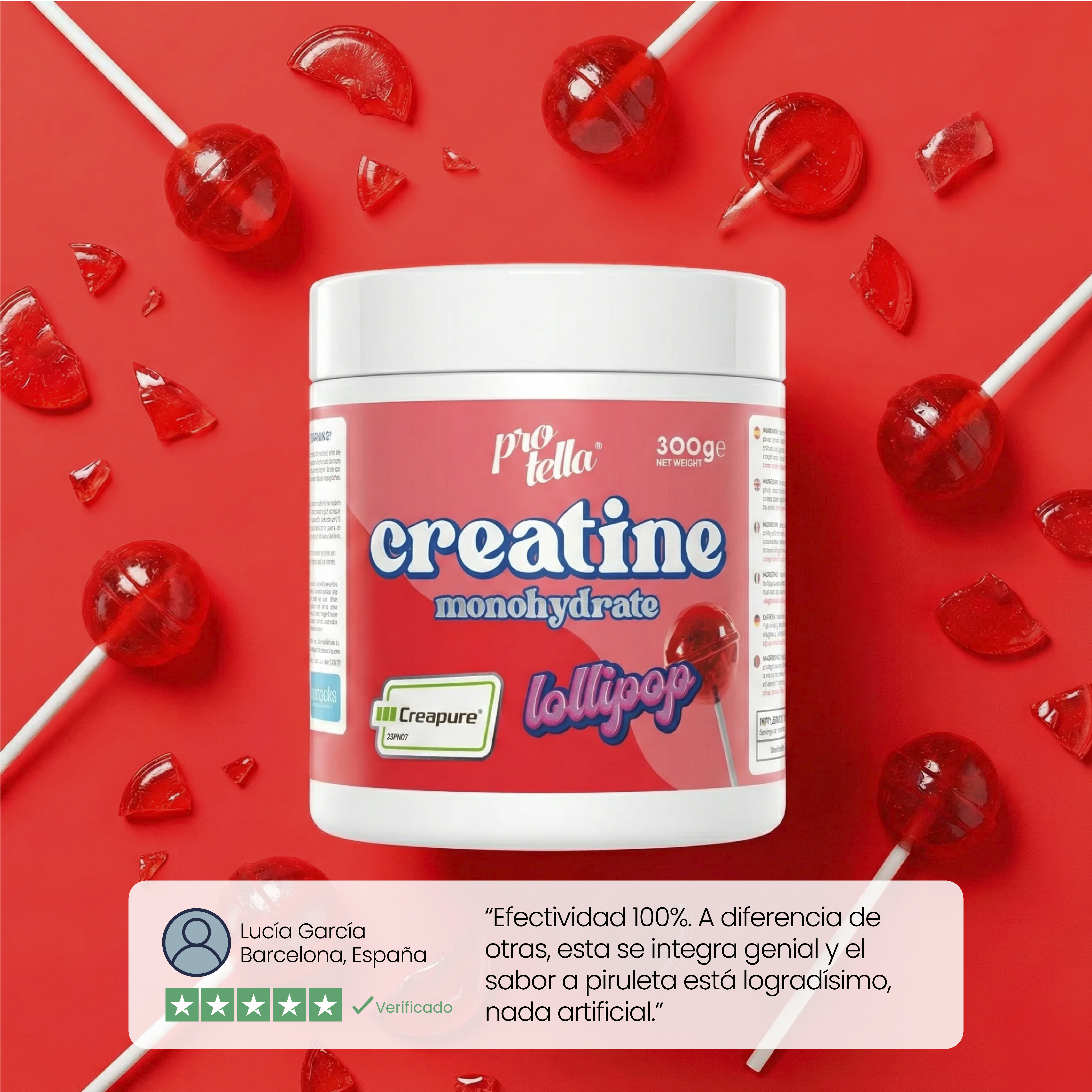 Creatina Creapure® Lollipop 300g