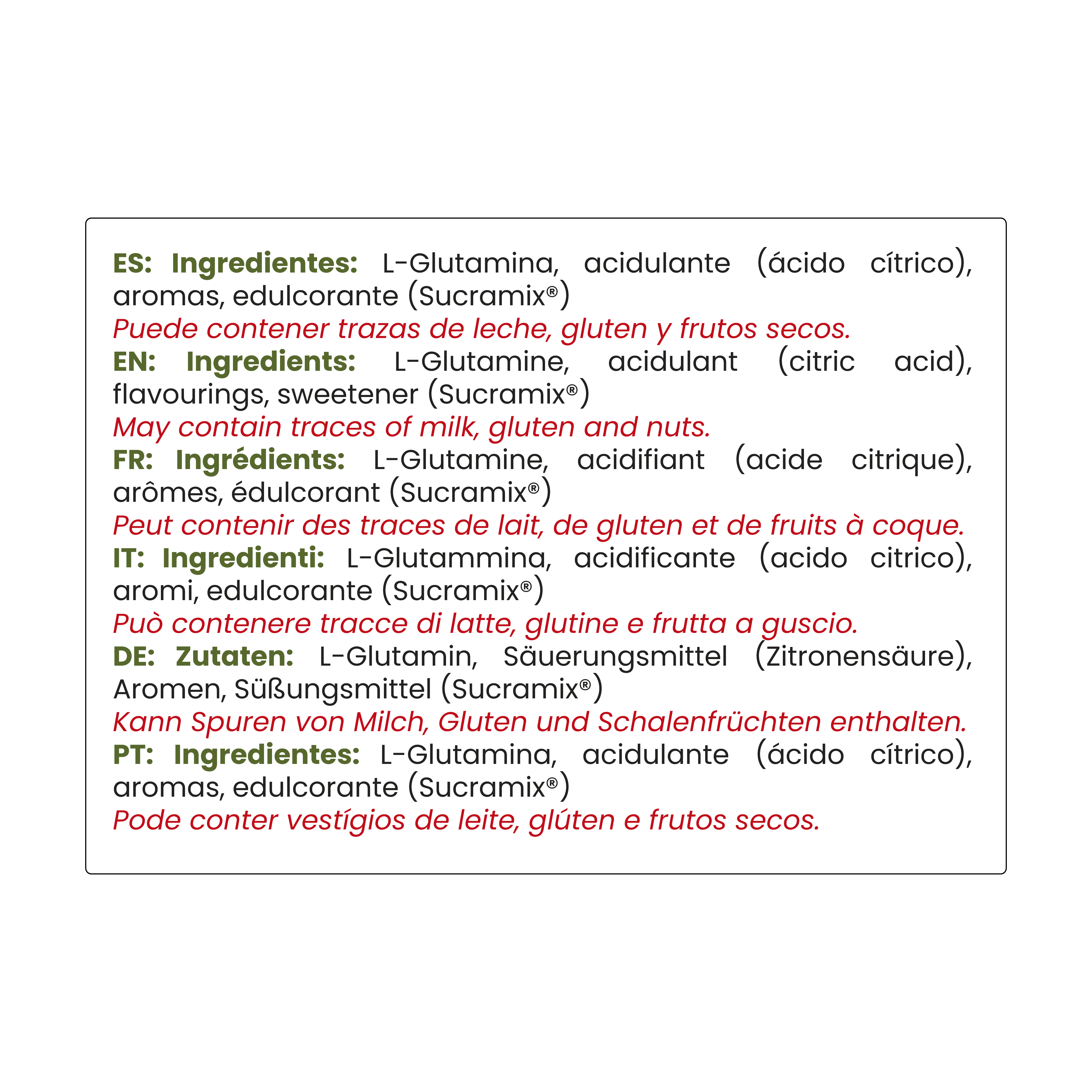 Glutamina Acid Kiwi 300g